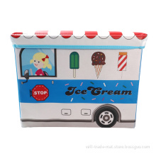 Blue Ice-Cream Car Stroage Box
